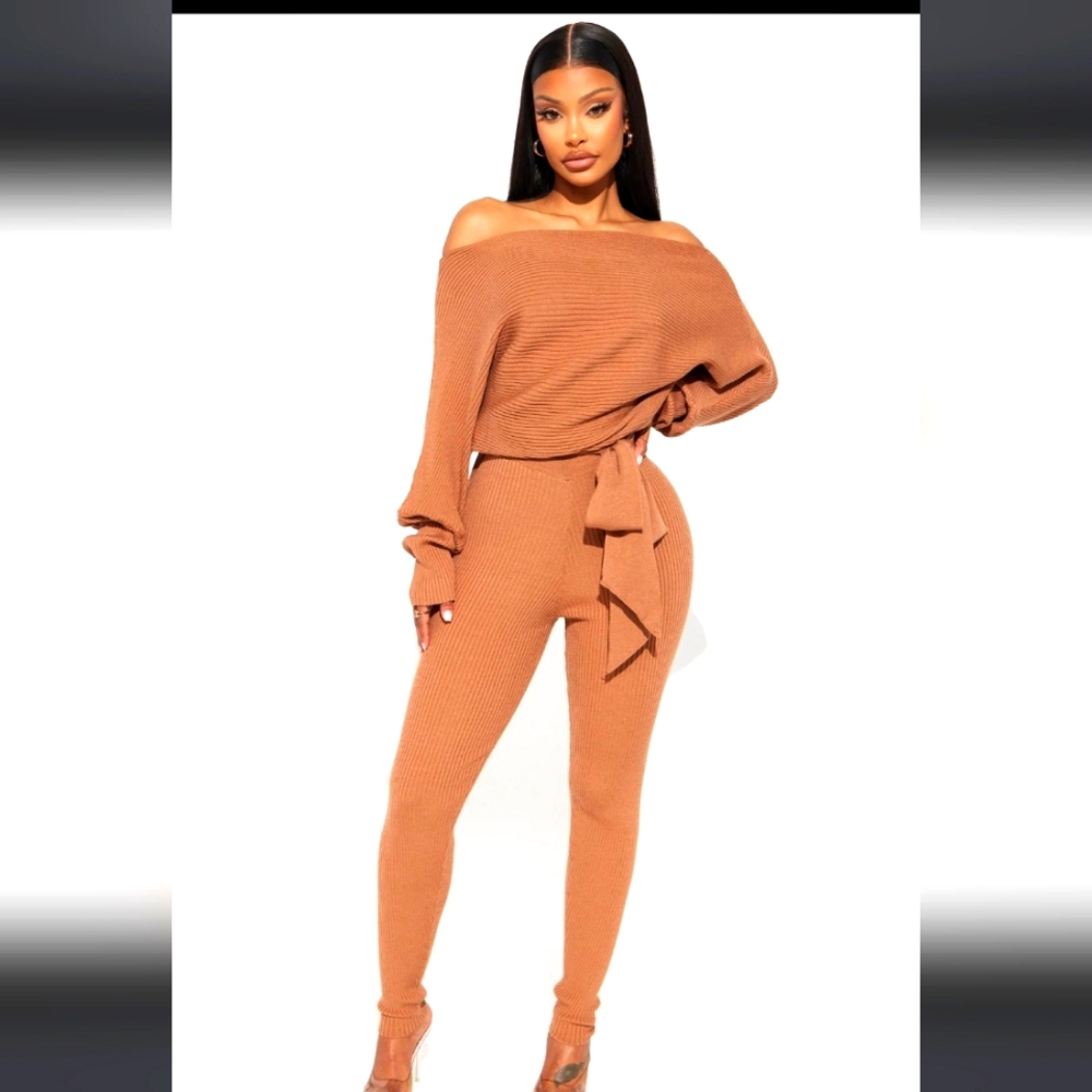 Moving Different Sweater Jumpsuit by Fashion Nova